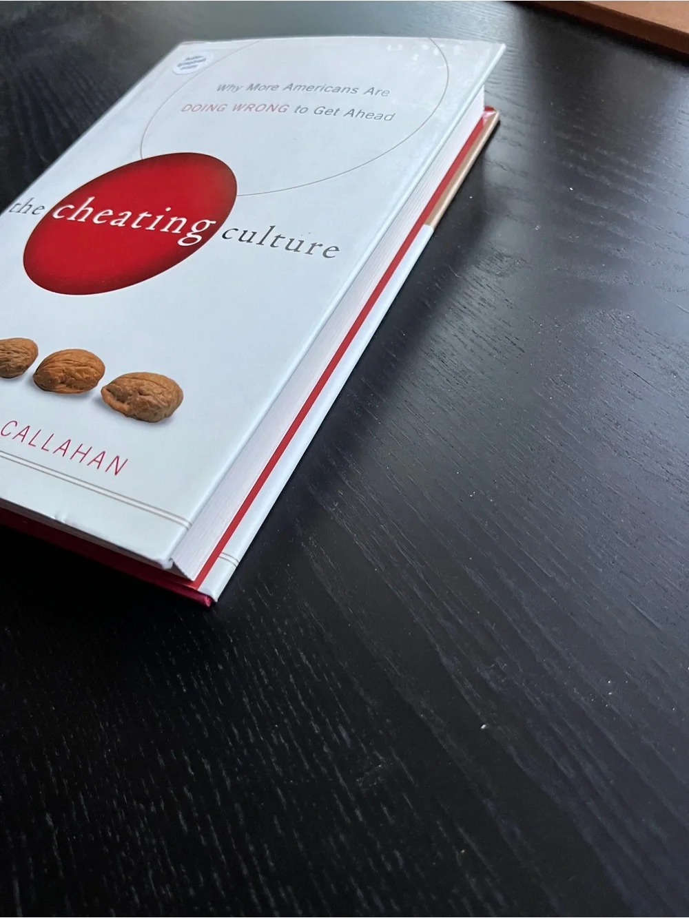 Harcourt David Callahan The Cheating Culture Hardcover Book White Red 6